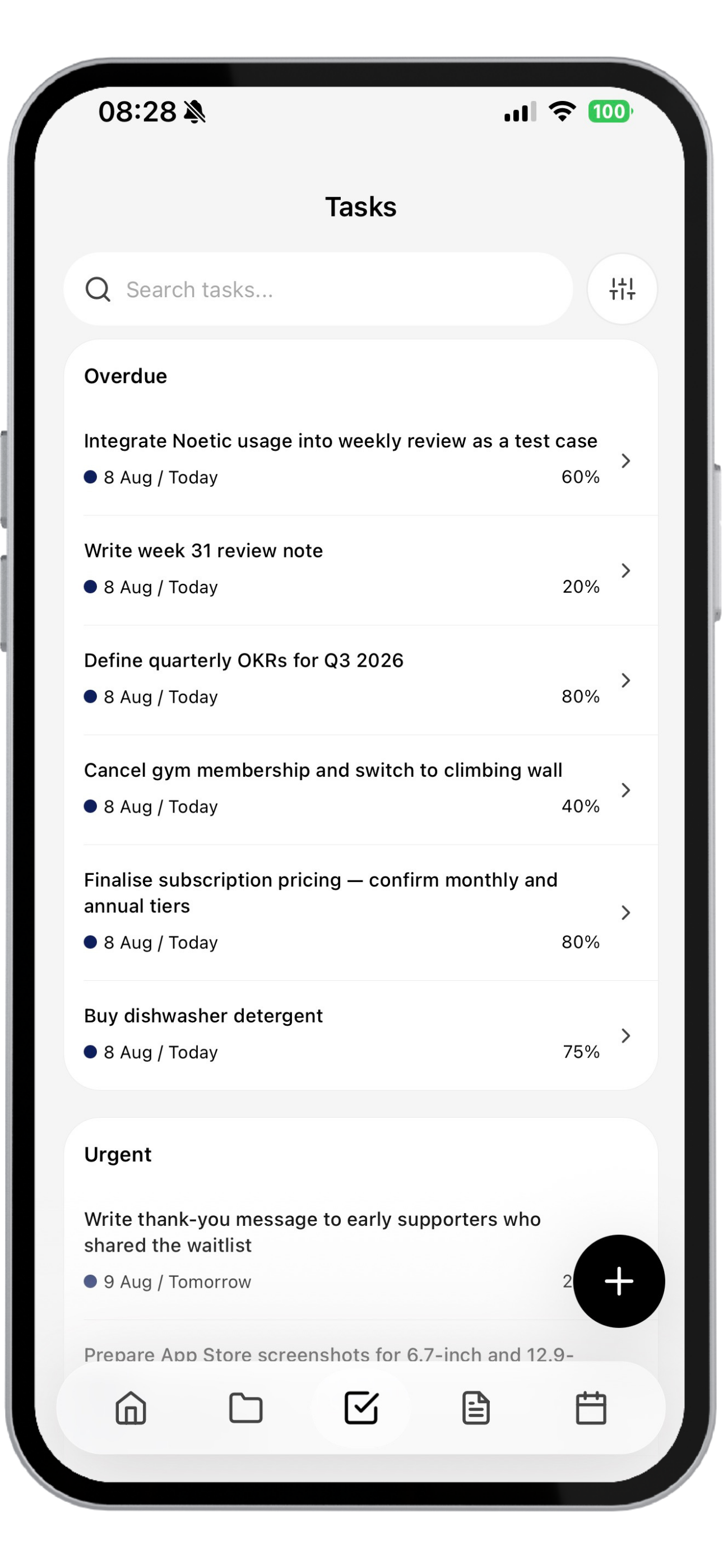 Tasks
